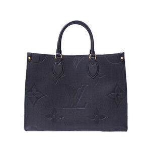 LOUIS VUITTON On the Go Empreinte Giant Noir Black Tote Shoulder Bag